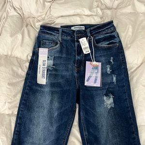 Wax Jean slim straight jeans